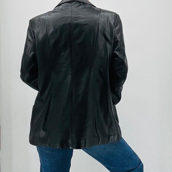 Wilsons Leather Vintage 90’s Rockstar Girlfriend Indie Mob Wife Moto Jacket - Picture 4 of 14